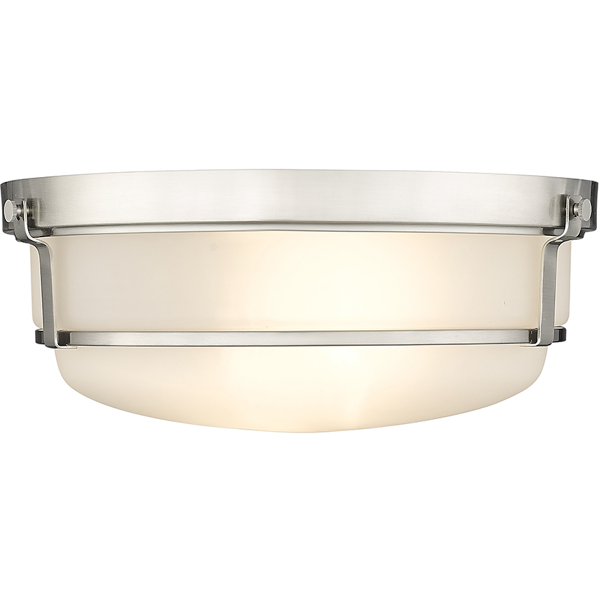 Arlson 2 Light 13 inch Brushed Nickel Flush Mount Ceiling Light